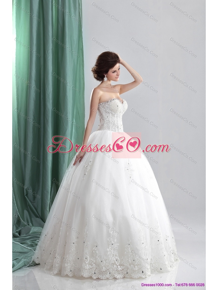 The Super Hot  Wedding Dress with Beading and Lace