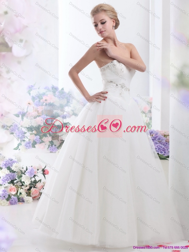 Fashionable Wedding Dress with Paillette