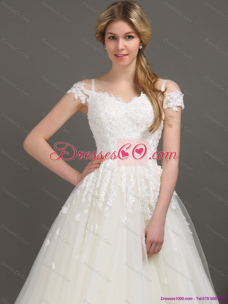 New Off the Shoulder Maternity Wedding Dress with Beading