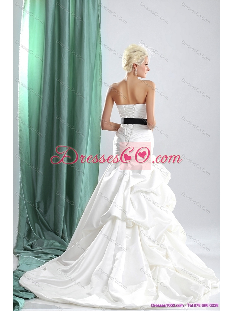 Sturning  Colored Wedding Dress with Ruching