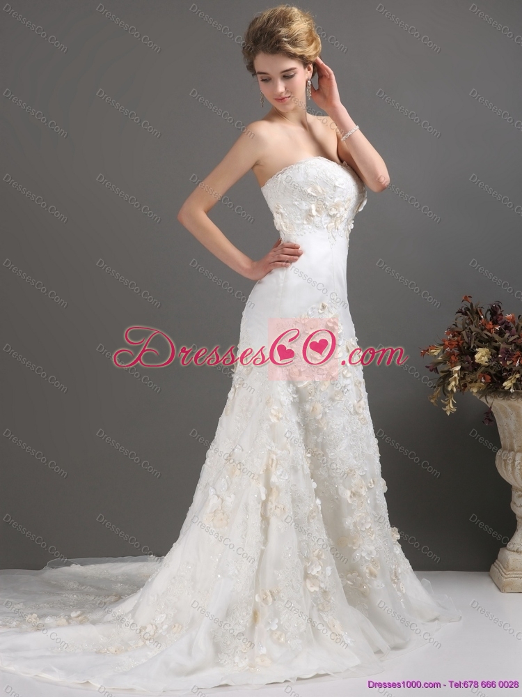 Classical Mermaid  Wedding Dress with Beading and Appliques