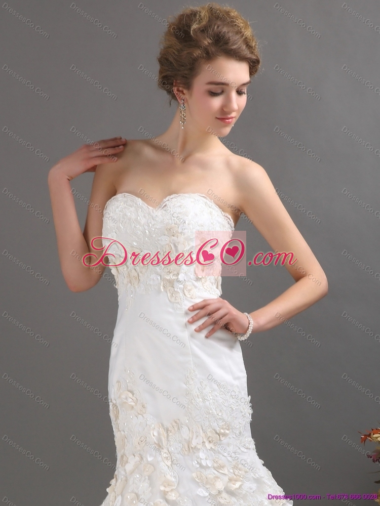 Classical Mermaid  Wedding Dress with Beading and Appliques