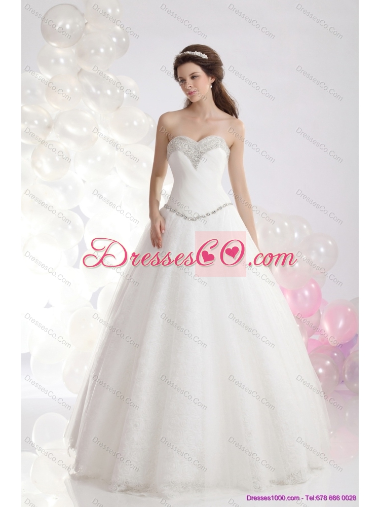 Fashionable A Line Maternity Wedding Dress with Beadings