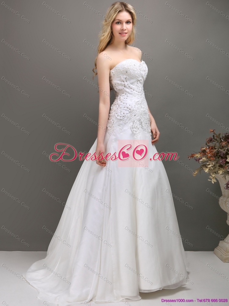 Brand New  A Line Maternity Wedding Dress with Appliques and Beading