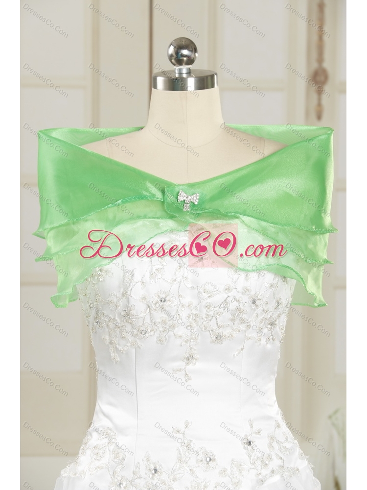 Popular Beading White Mermaid Wedding Dress with Brush Train and Lace