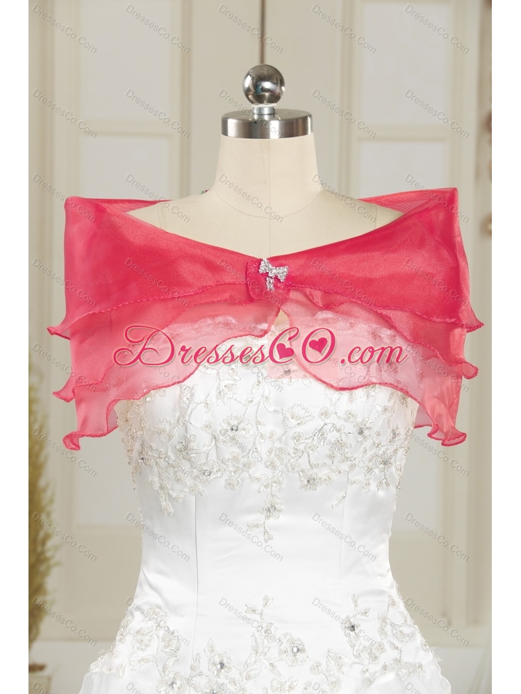 New Style  Red Detachable  Prom Dress with Beading and Ruffles
