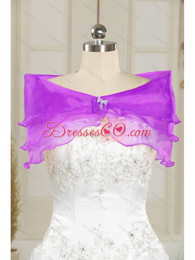 New Style Spaghetti Straps Detachable  Prom Dress with Embroidery and Pick Ups