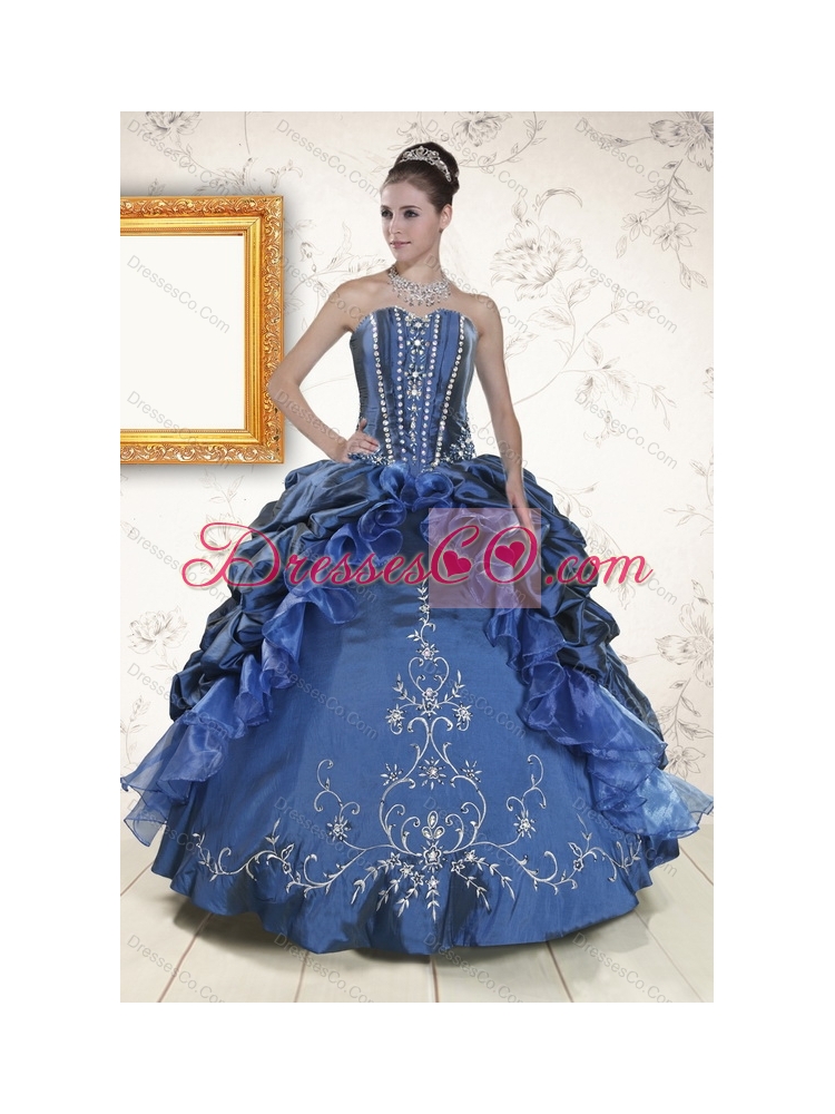 Elegant Ruffles and Embroidery Quinceanera Gown and Watermelon Long Prom Dressand Embroidery Little Girl Dress