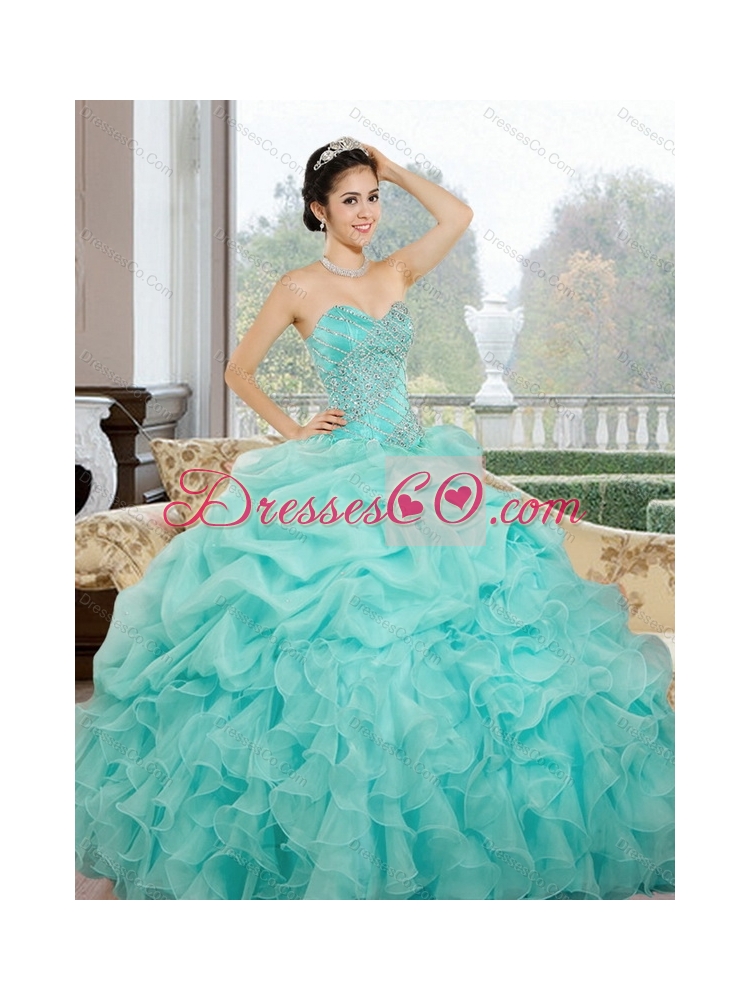 Cheap Quinceanera Dress with Ruffles and Pick Ups