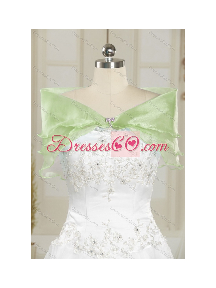 Wonderful Yellow Green Quinceanera Dress with Ruffles and Pick Ups