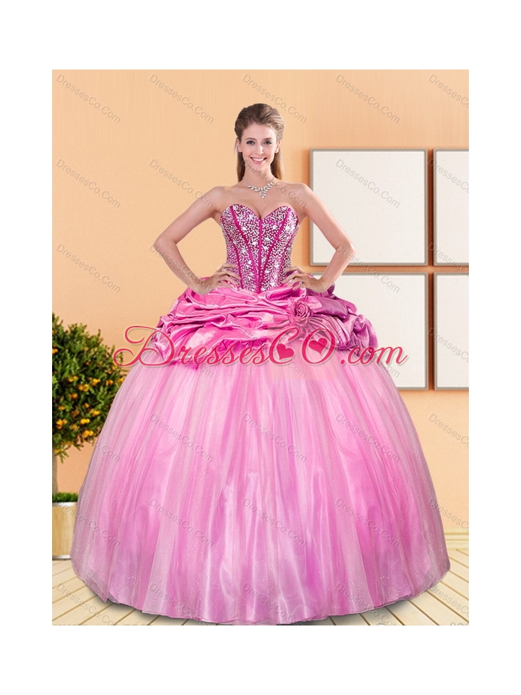 Beading and Pick Ups Quinceanera Dress  Spring