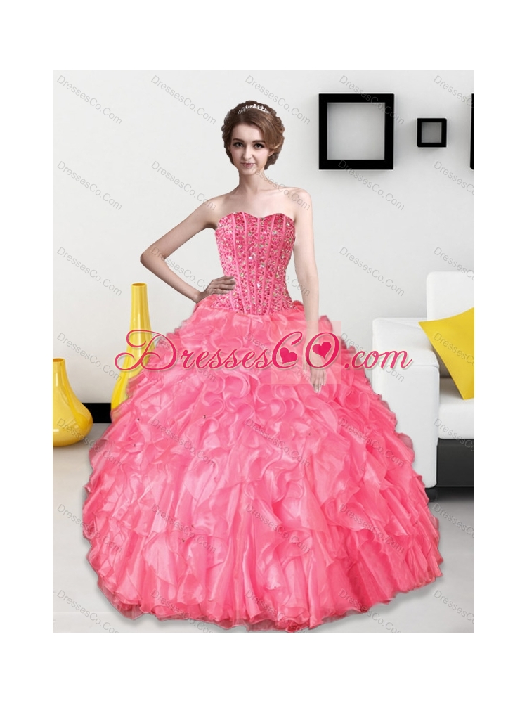 Discount  Beading and Ruffles Quinceanera Dresses