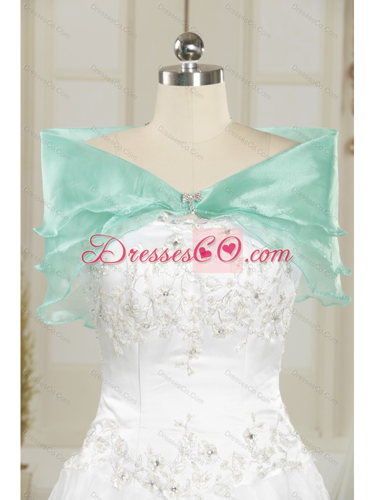 Flirting  Quinceanera Dress with Appliques and Pick Ups