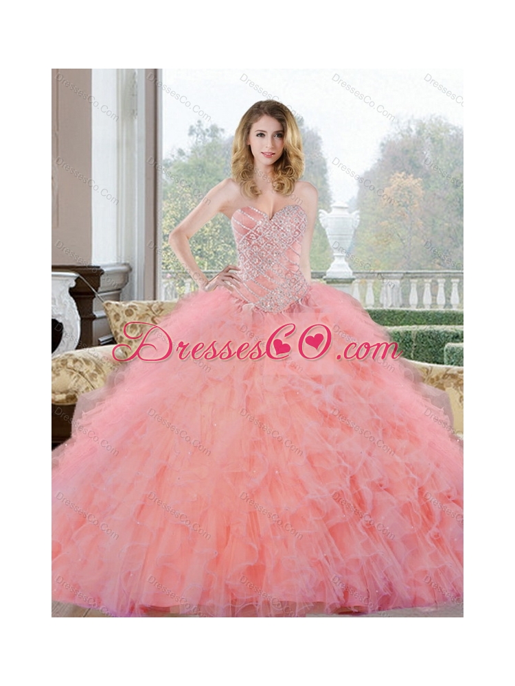 Beading and Ruffles Quinceanera Dresses