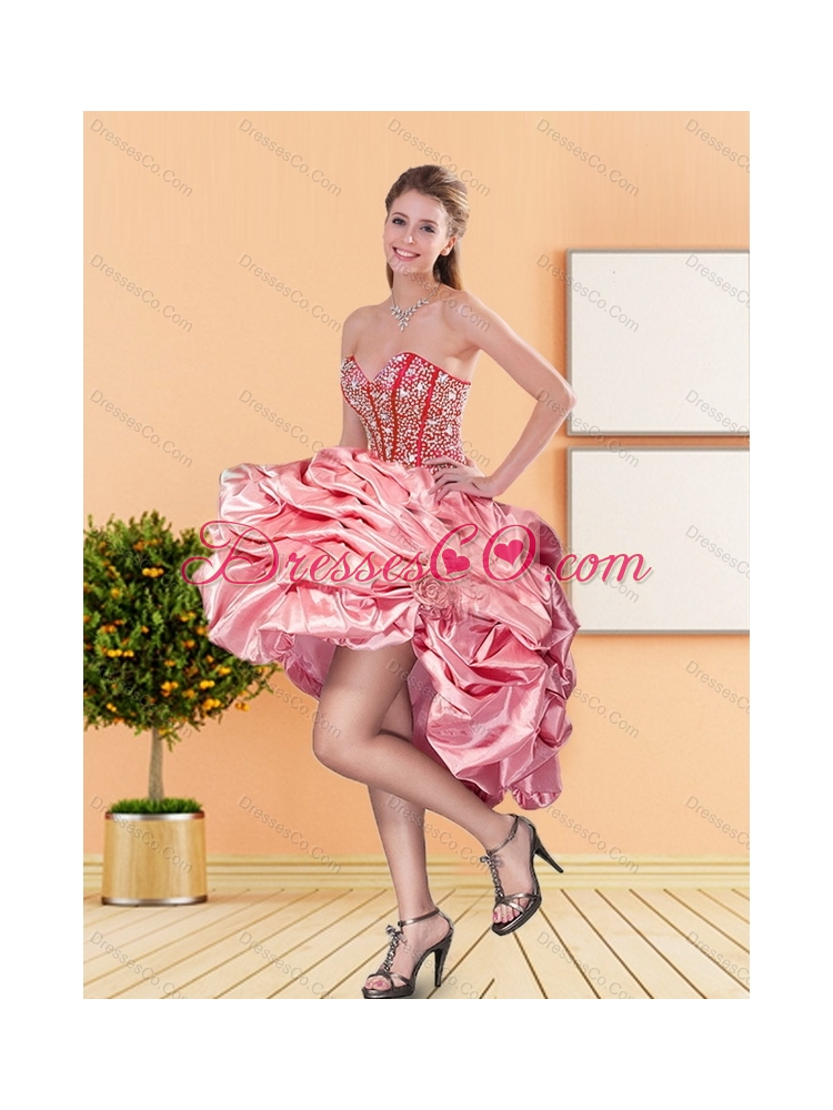 Discount Prom Dress with Beading and Pick Ups
