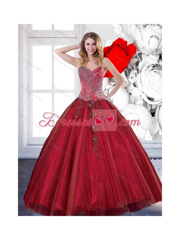 Quinceanera Dress with Appliques