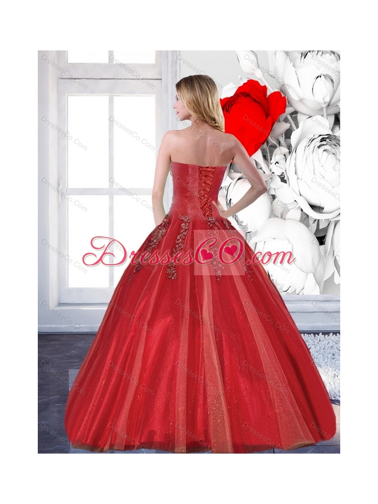 Quinceanera Dress with Appliques