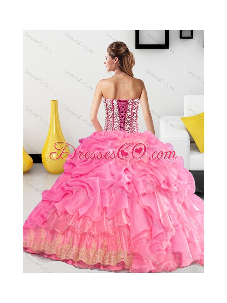 Classic  Quinceanera Gown with Pick Ups and Beading