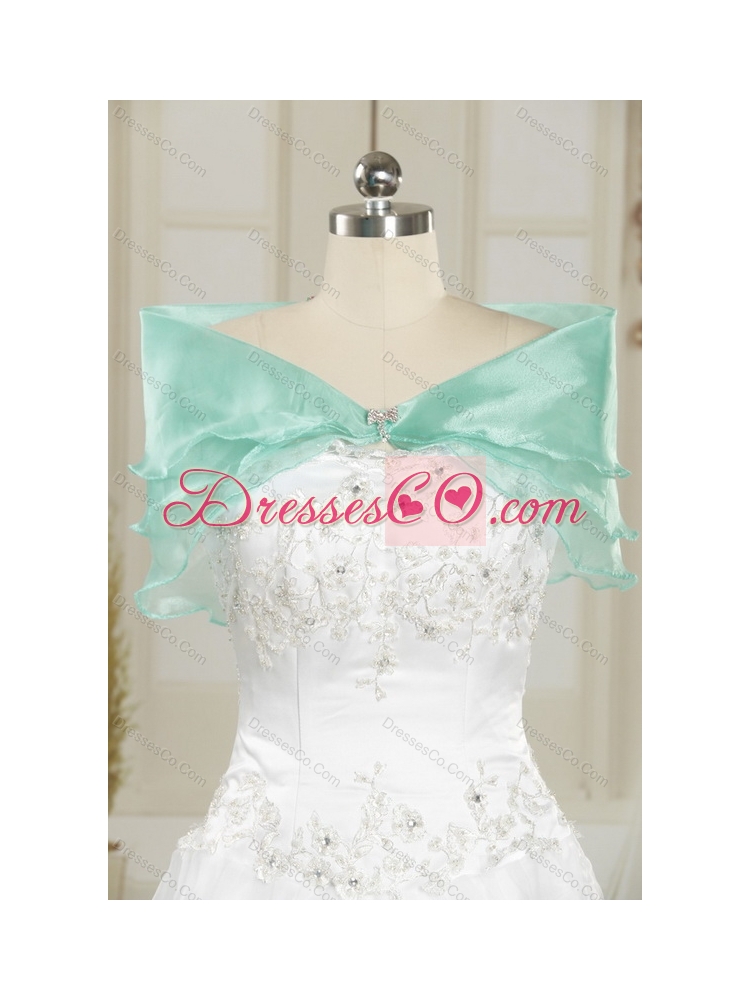 Discount  High Low Prom Dress with Appliques and Ruffles