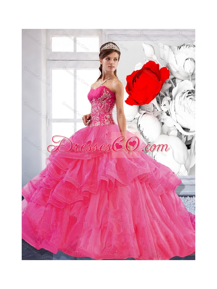 Classic Ball Gown  Quinceanera Dress with Appliques