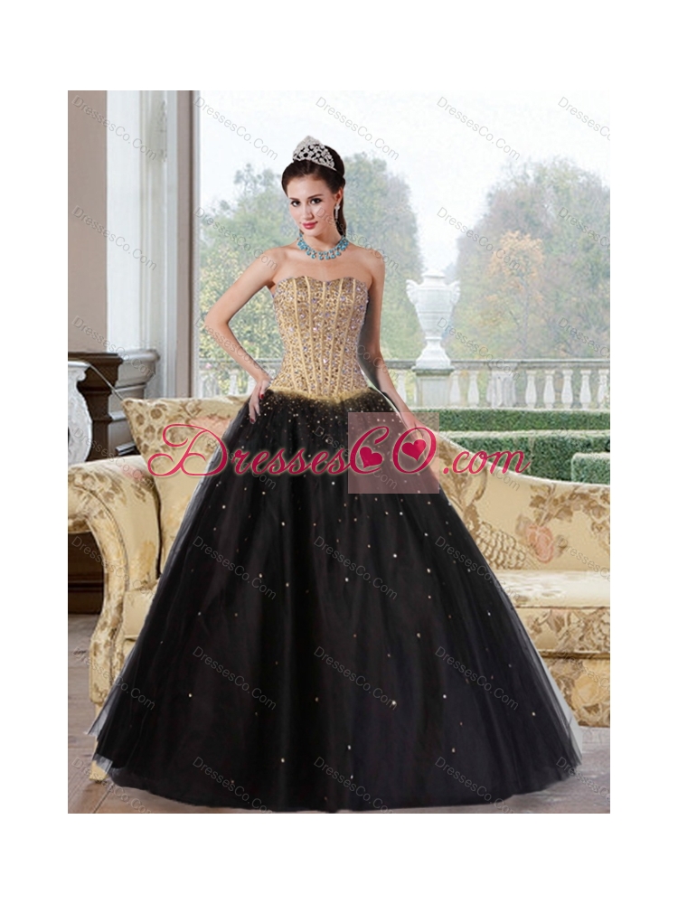 Classic A Line Multi Color Quinceanera Dress with Beading
