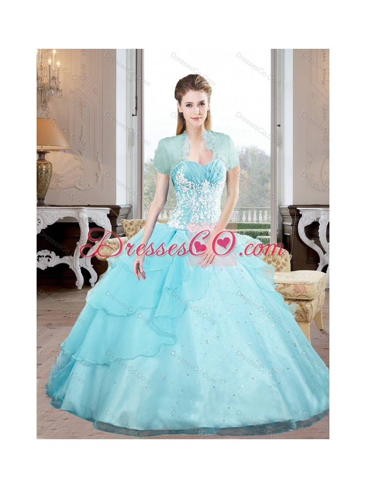 Latest  Quinceanera Dress with Appliques and Beading