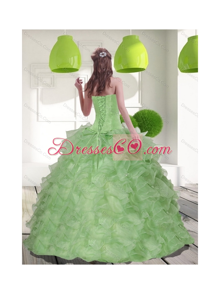 Latest Quinceanera Dress with Beading and Ruffles