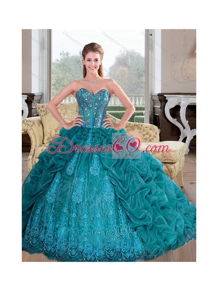 Popularand Unique Quinceanera Dress with Beading and Pick Ups