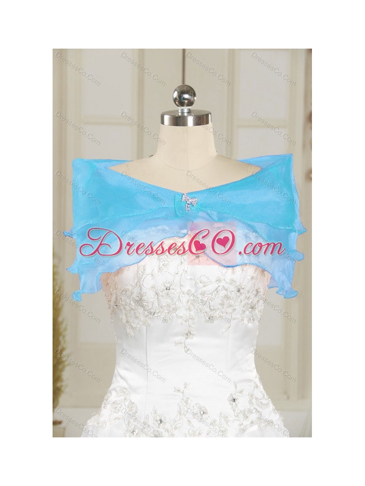 Elegant Embroidery Princesita Dress in Blue