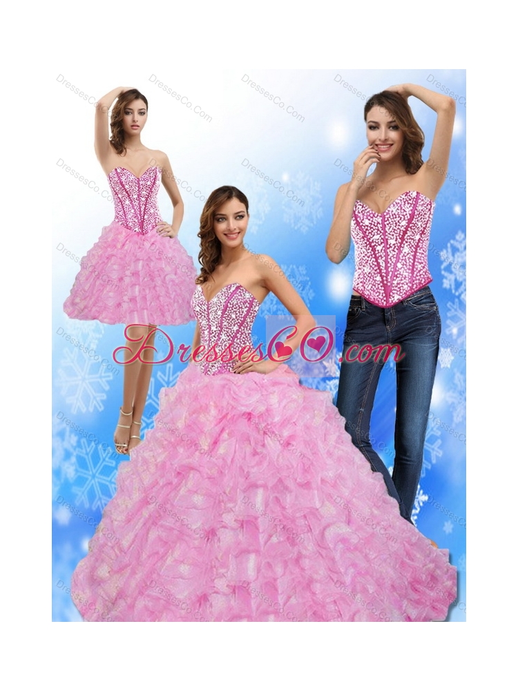 Luxurious Beading and Ruffles  Quinceanera Dresses