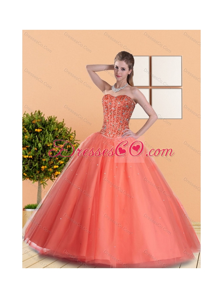 Beautiful Ball Gown Quinceanera Dress with Beading