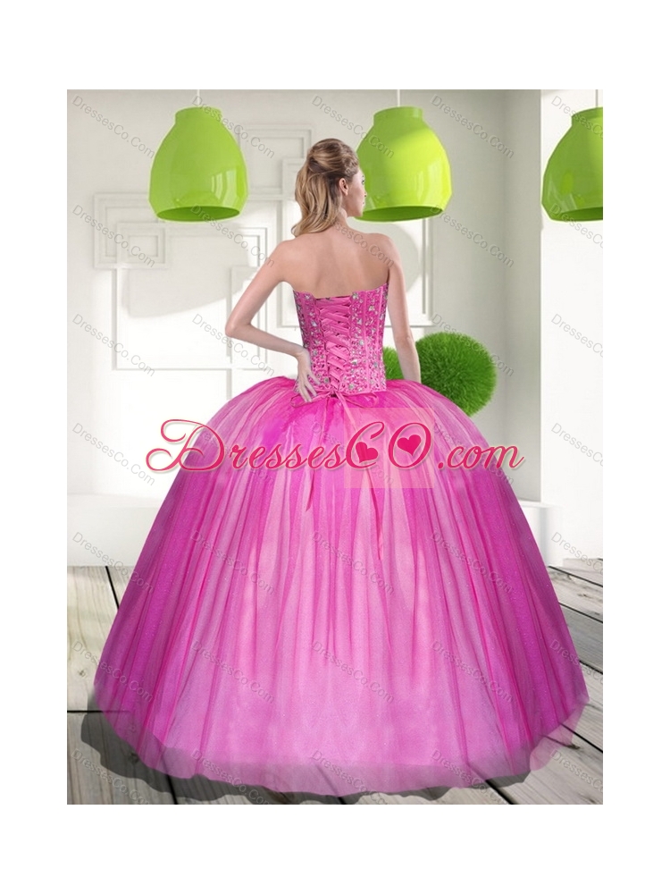 Elegant Beading Ball Gown Quinceanera Dresses