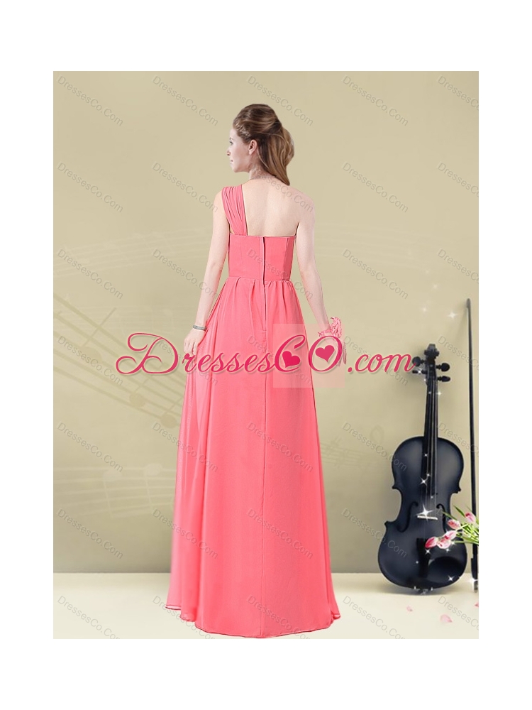 Fall Perfect Floor Length Belt One Shoulder Dama Dress Fitted