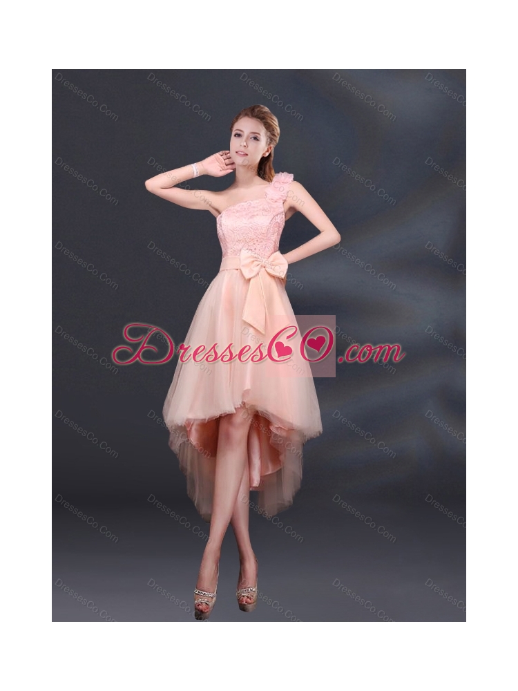 Beautiful Lace Up Tulle Dama Dress with A Line