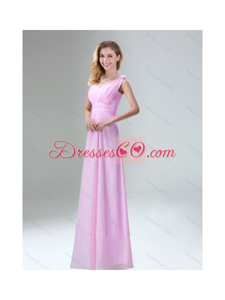 Beautiful Chiffon Dama Dress in Light Pink for  Summer