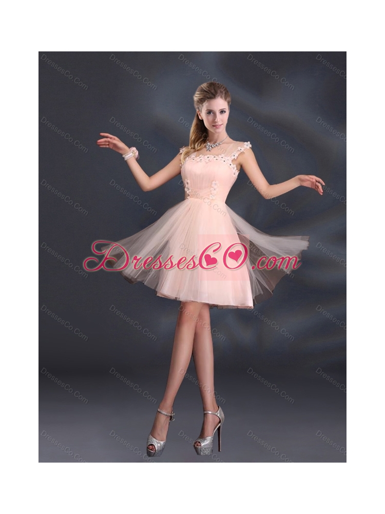 A Line Tulle  Summer New Style Dama Dress with Straps