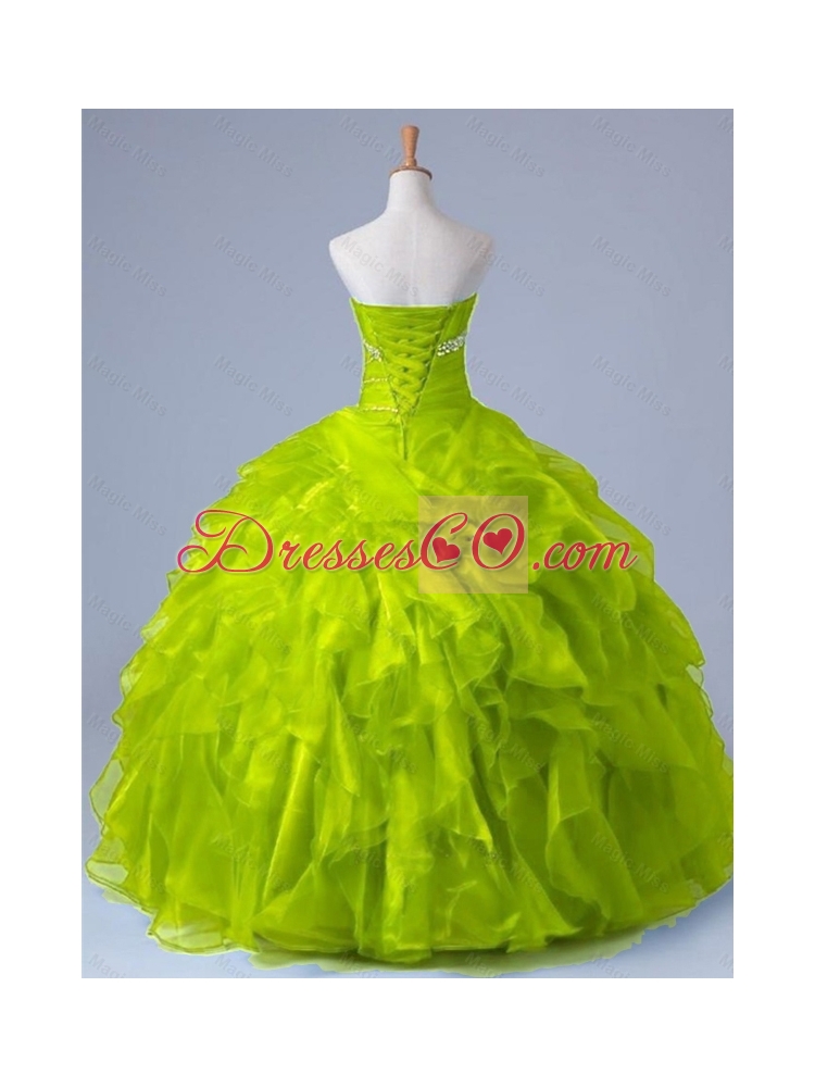 Perfect Strapless Quinceanera Dress with Beading and Ruffles