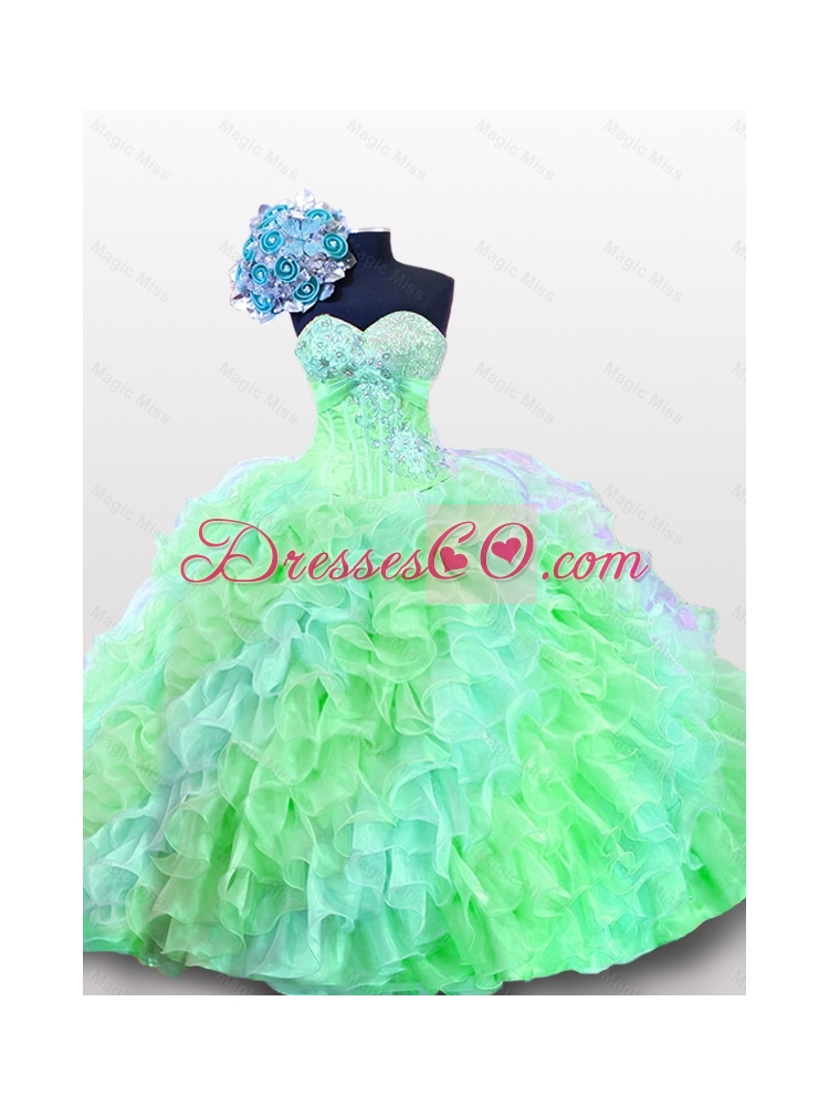 Luxurious Quinceanera Dress with Appliques and Sequins for