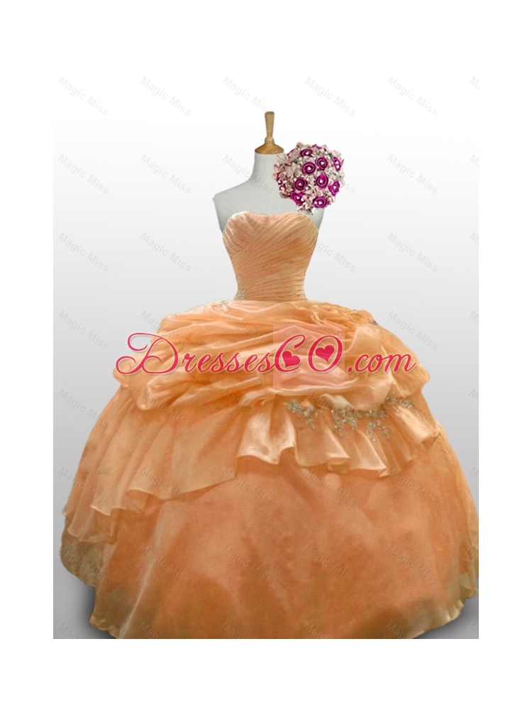 Romantic Quinceanera Dress with Paillette and Ruffled Layers