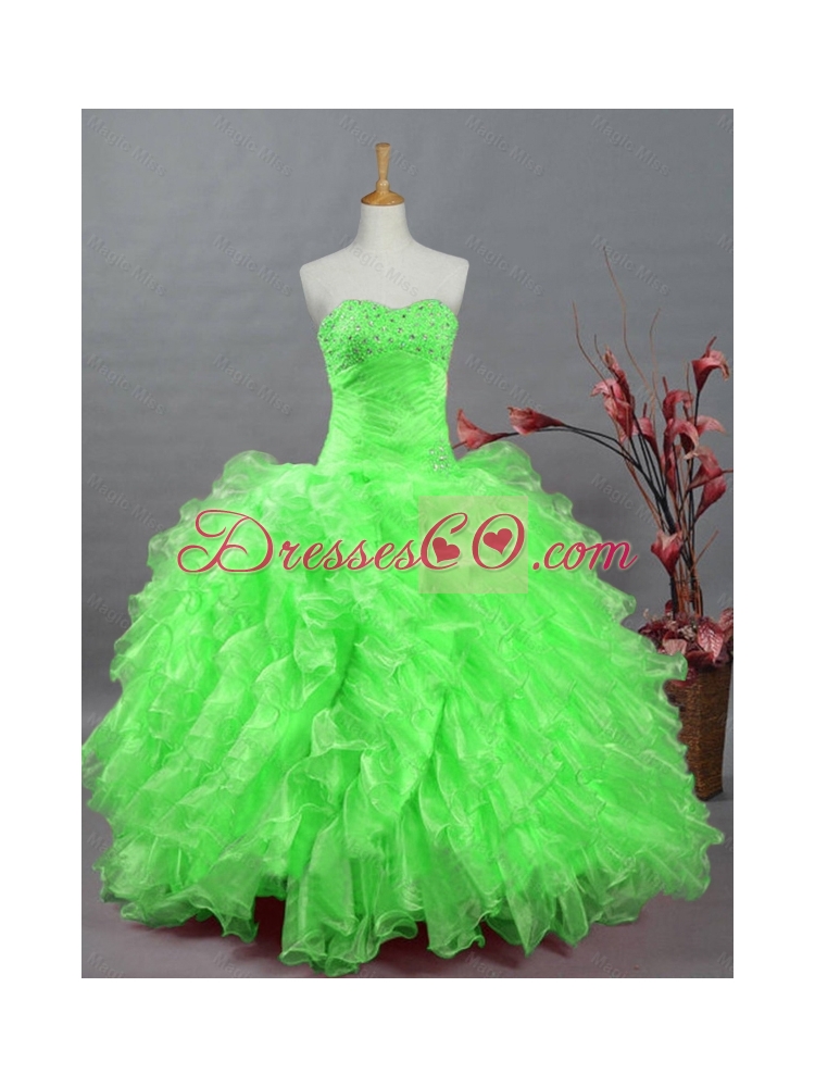 New Style Quinceanera Dress with Beading and Ruffles