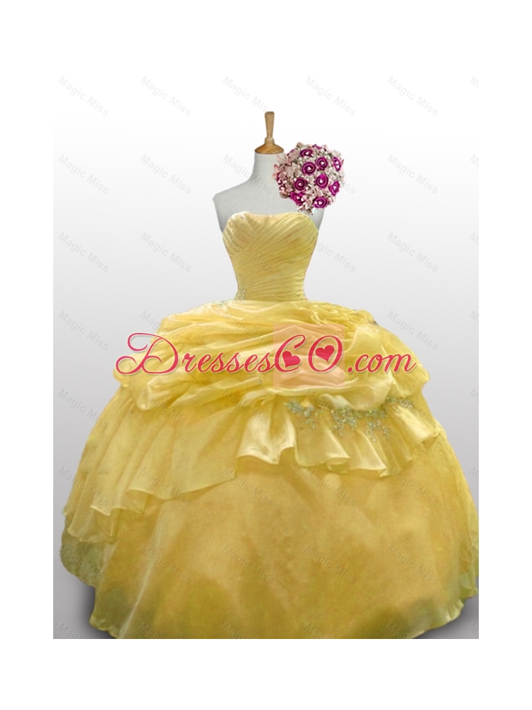 Sweet Ball Gown Quinceanera Dress with Appliques Layers