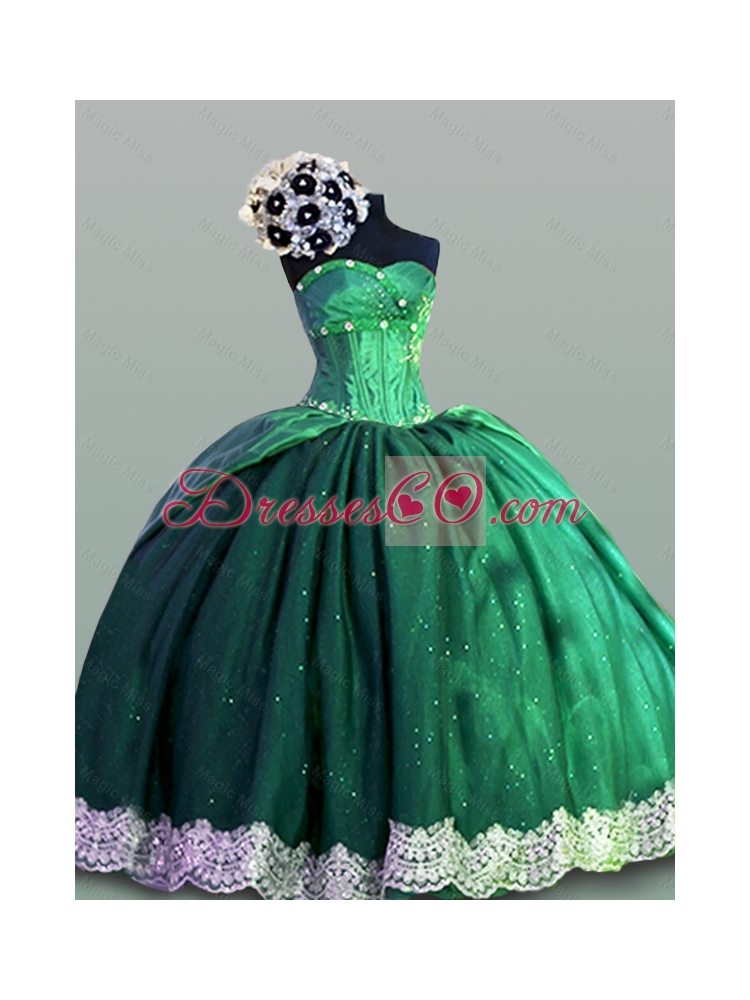 Lace Quinceanera Dress in Taffeta for