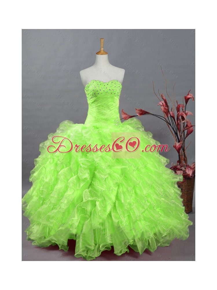Gorgeous Quinceanera Dress in Spring Green for