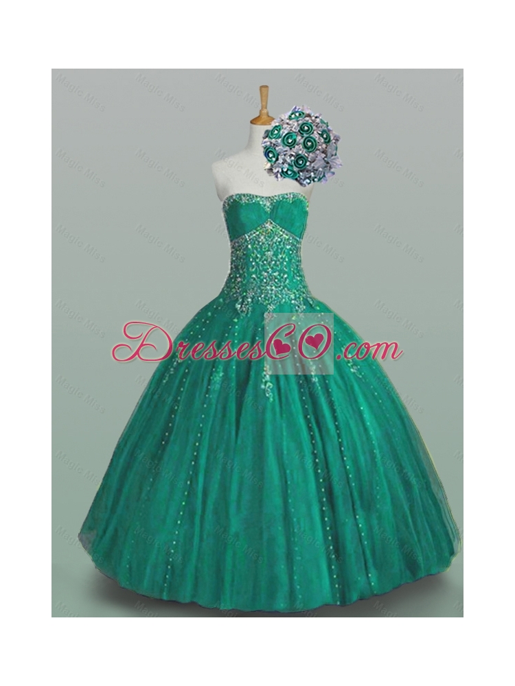 Classical Strapless Quinceanera Dress with Beading and Appliques