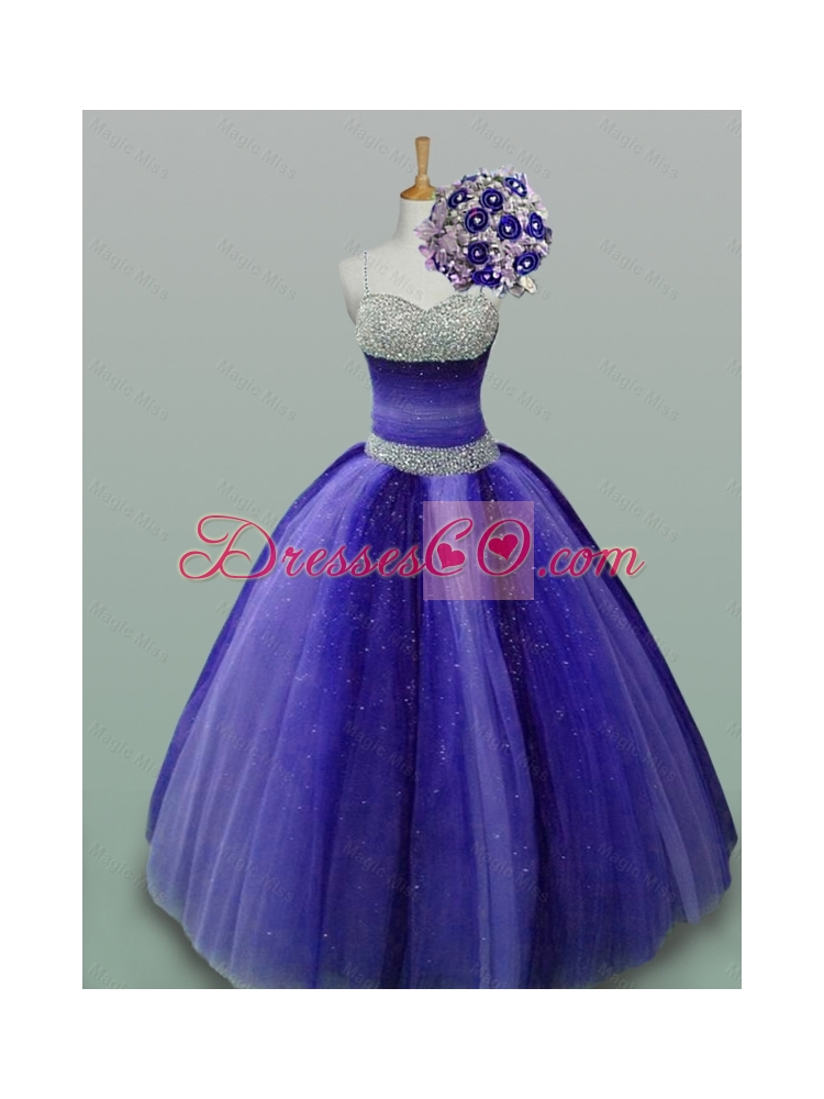 Luxurious Quinceanera Dress with Beading in Tulle