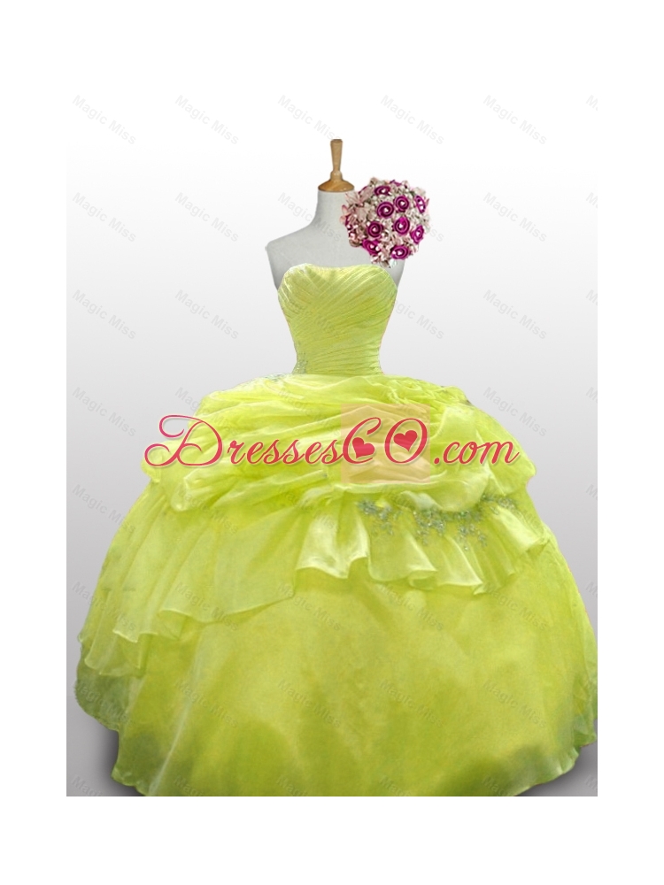 Popular Paillette and Beaded Quinceanera Dress in Organza