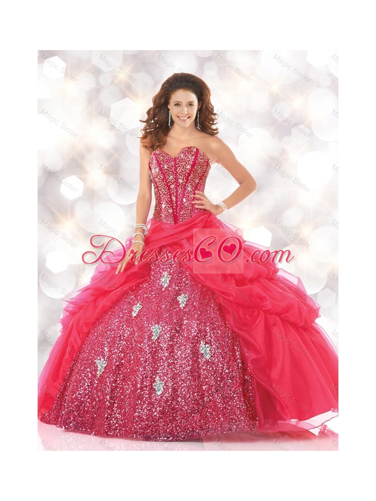 Summer Popular Quinceanera Dress with Sequins and Beading