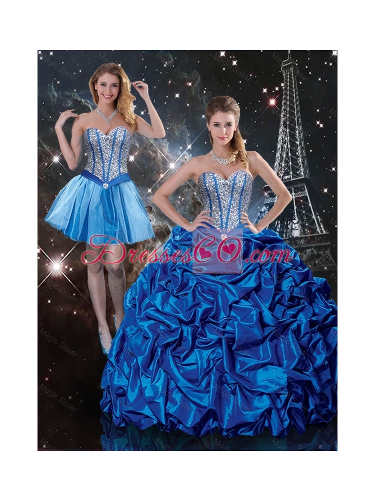Fall Beautiful Detachable Quinceanera Dress with Beading and Pick Ups