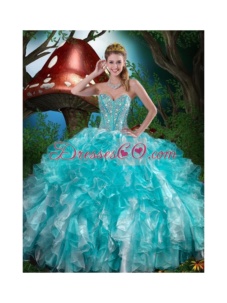 Fall New Style Quinceanera Dress with Beading and Ruffles