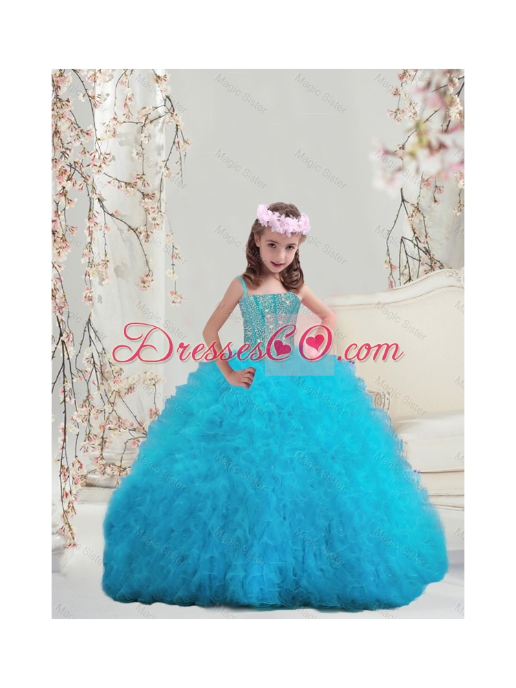 Summer Detachable Ball Gown Quinceanera Dress with Beading and Ruffles